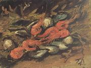 Vincent Van Gogh Still life wtih Mussels and Shrimps (nn04) oil